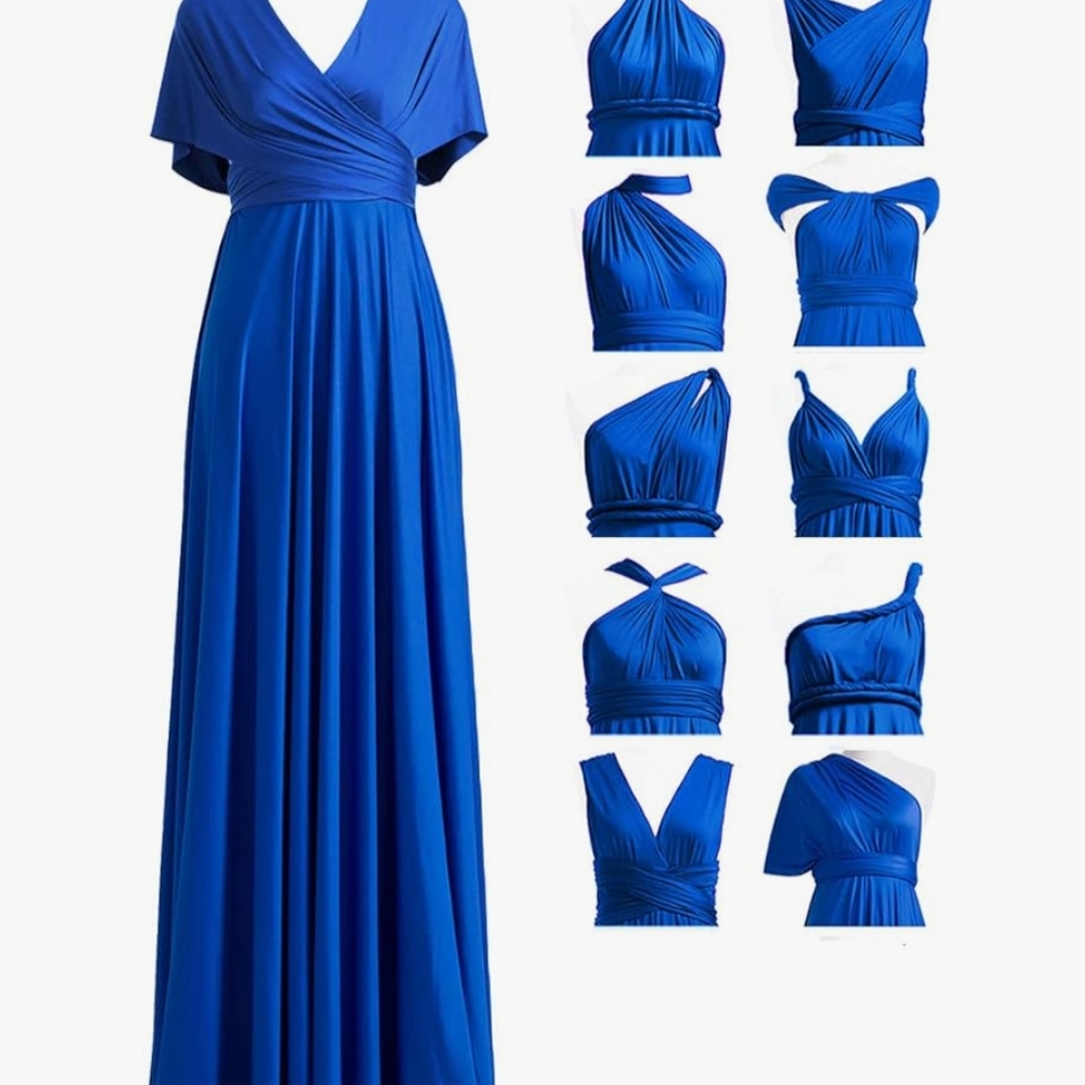 Elegant Blue Maxi Dress